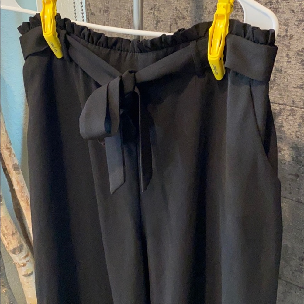 Lauren Conrad flowy black pants